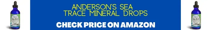 Anderson's Sea Trace Mineral Drops Display