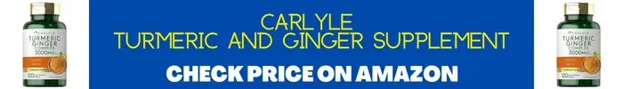 Carlyle Turmeric and Ginger Supplement Display