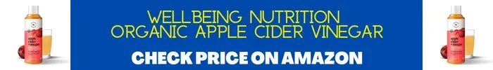 Wellbeing Nutrition's organic apple cider vinegar display
