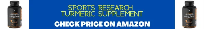 Sports Research Turmeric Supplements Display