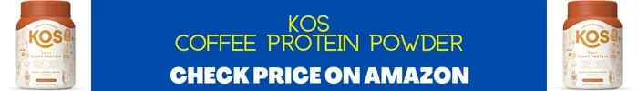 KOS Coffee Protein Powder Display