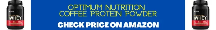 Optimum Nutrition Coffee Protein Powder Display