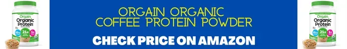 Orgain Organic Coffee Protein Powder Display