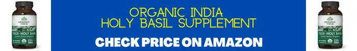 Organic India Holy Basil Supplement Display