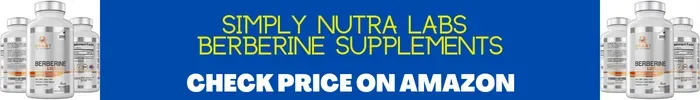 Simply Nutra Labs Berberine Supplements Display