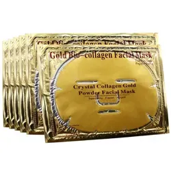 Permotary 6 PCS 24k Gold Gel Collagen Facial Masks