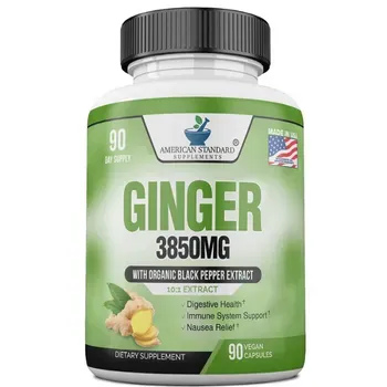 American Standard Supplements Ginger Root Capsules