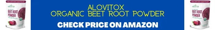 Alovitox Organic Beet Root Powder Display