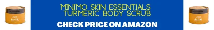 Minimo Skin Essentials Turmeric Body Scrub Display