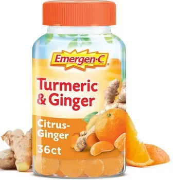 Emergen-C Citrus-Ginger Gummies, Turmeric, and Ginger