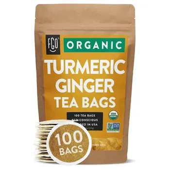 FGO Organic Turmeric Ginger Tea Bags