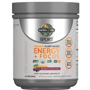 Garden of Life Sport Organic Plant-Based Pre Workout Powder