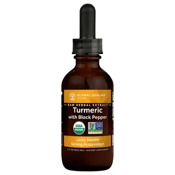 Global Healing Organic Turmeric Curcumin with Black Pepper Extract