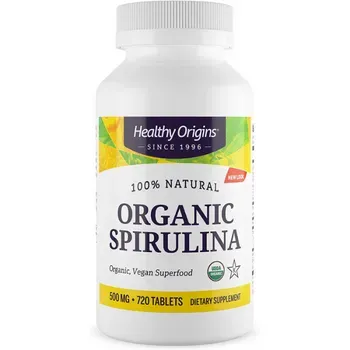 Healthy Origins Organic and Kosher Spirulina Tablets