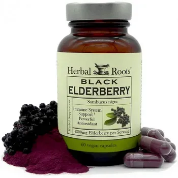 Herbal Roots Black Elderberry Capsules