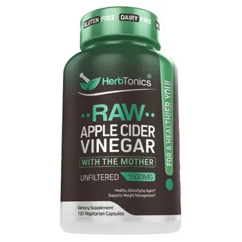 Herbtonics Raw Apple Cider Vinegar Capsules w/ Mother