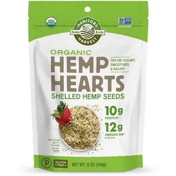 Manitoba Organic Hemp Hearts 12 oz Bag