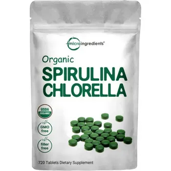 Micro Ingredients Organic Chlorella Spirulina Tablets