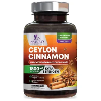 Nature's Nutrition Organic Ceylon Cinnamon Capsules