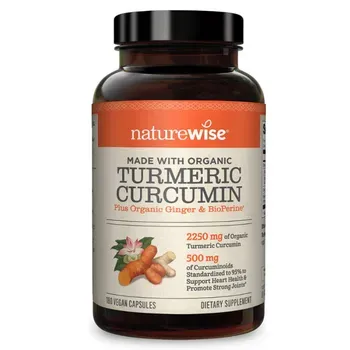 NatureWise Organic Curcumin Turmeric Supplement