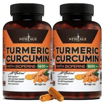 New Age Turmeric Curcumin with Bioperine Capsules
