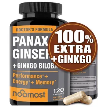 NooMost Korean Red Panax Ginseng + Ginkgo Biloba