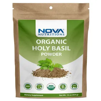 Nova Nutritions Certified Organic Holy Basil (Tulsi) Powder
