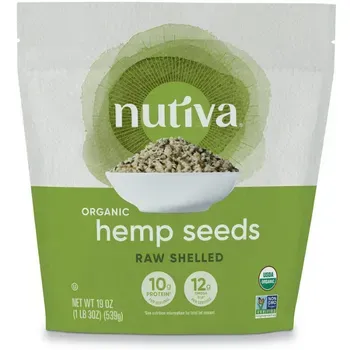 Nutiva Organic Raw Shelled Hemp Seed 8 oz Bag