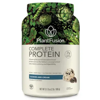 PlantFusion Vegan Protein Powder, Cookies and Cream