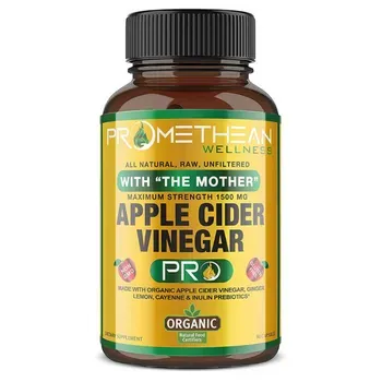 Promethean Wellness Certified Organic Apple Cider Vinegar Pills with Mother