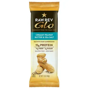 Raw Rev Glo, Vegan High Protein Bar, Gluten Free