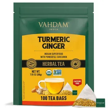 #5 - Vahdam Organic Turmeric Ginger Herbal Tea