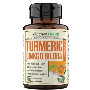 Vimerson Health Turmeric Curcumin & Ginkgo Biloba with BioPerin