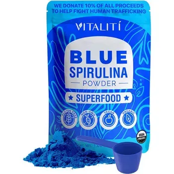 Vitalití Naturals Organic Blue Spirulina Powder