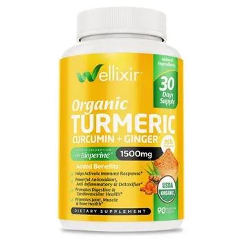 Wellixir Organic Turmeric Supplement