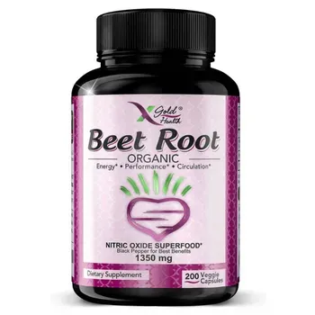 X Gold Health's Premium Organic BeetRoot Powder Veggie Caps