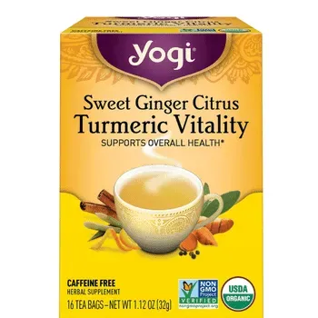 #6 - Yogi Tea - Sweet Ginger Citrus Turmeric Vitality
