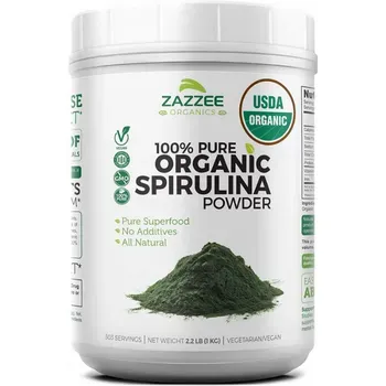 Zazzee USDA Organic Spirulina Powder