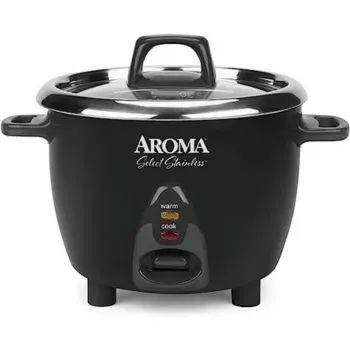 Aroma Housewares Stainless Steel Rice Cooker And Yogurt Maker
