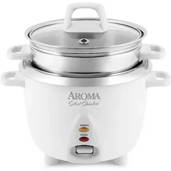 Aroma Housewares Stainless Pot-Style Rice Cooker