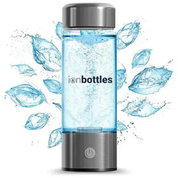 ionBottles® - Rechargeable Portable Glass Hydrogen Water Generator Bottle