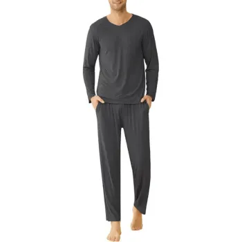 Latuza Men's Long Sleeves Shirt & Pants Pajamas